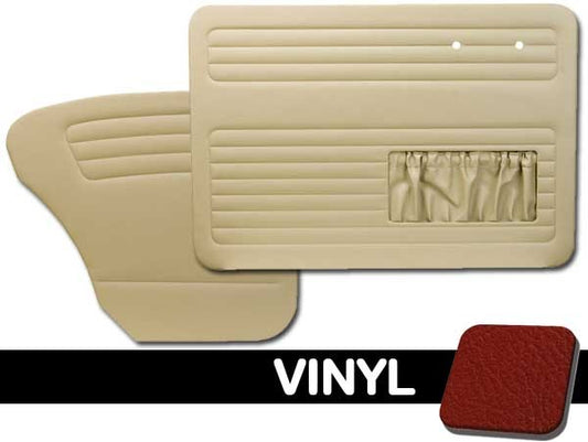 Bug 49-55 Sedan Door Panel Set w/o Pockets - Vinyl