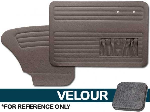 VW Bug 1949-1955 Sedan Door Panel Set w/ Pockets - Velour