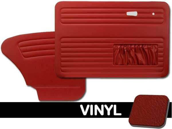 Bug 67-77 Sedan Door Panel Set w/ Pockets - Vinyl