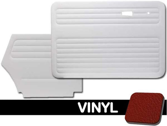 VW Bug 1973-1979 Convertible Door Panel Set w/o Pockets - Vinyl