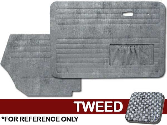 VW Bug 1956-1964 Convertible Door Panel Set w/ Pockets - Tweed