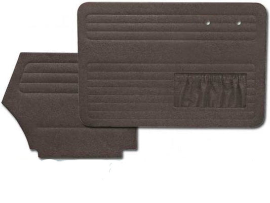 1973-79 Bug Convertible , Panels, Front & Rear, w/Pockets Smooth Vinyl