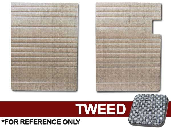 Rear Side Door Panels 2pc. - Tweed