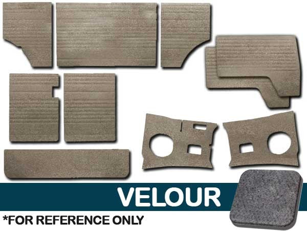 Door Panels Complete 10pc. Kit - Velour