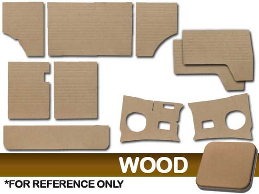 Door Panels Complete 10pc. Kit - Wood Only