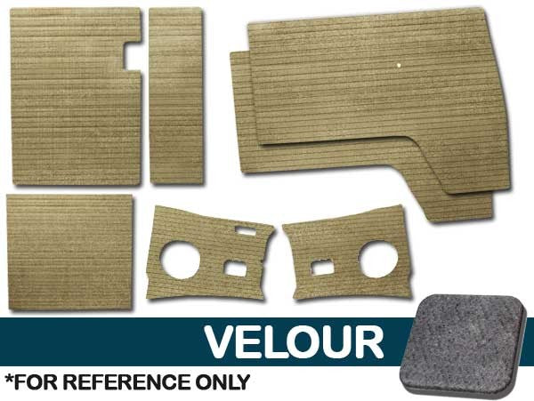 Door Panels Complete 7pc. Kit - Velour, Crew Cab