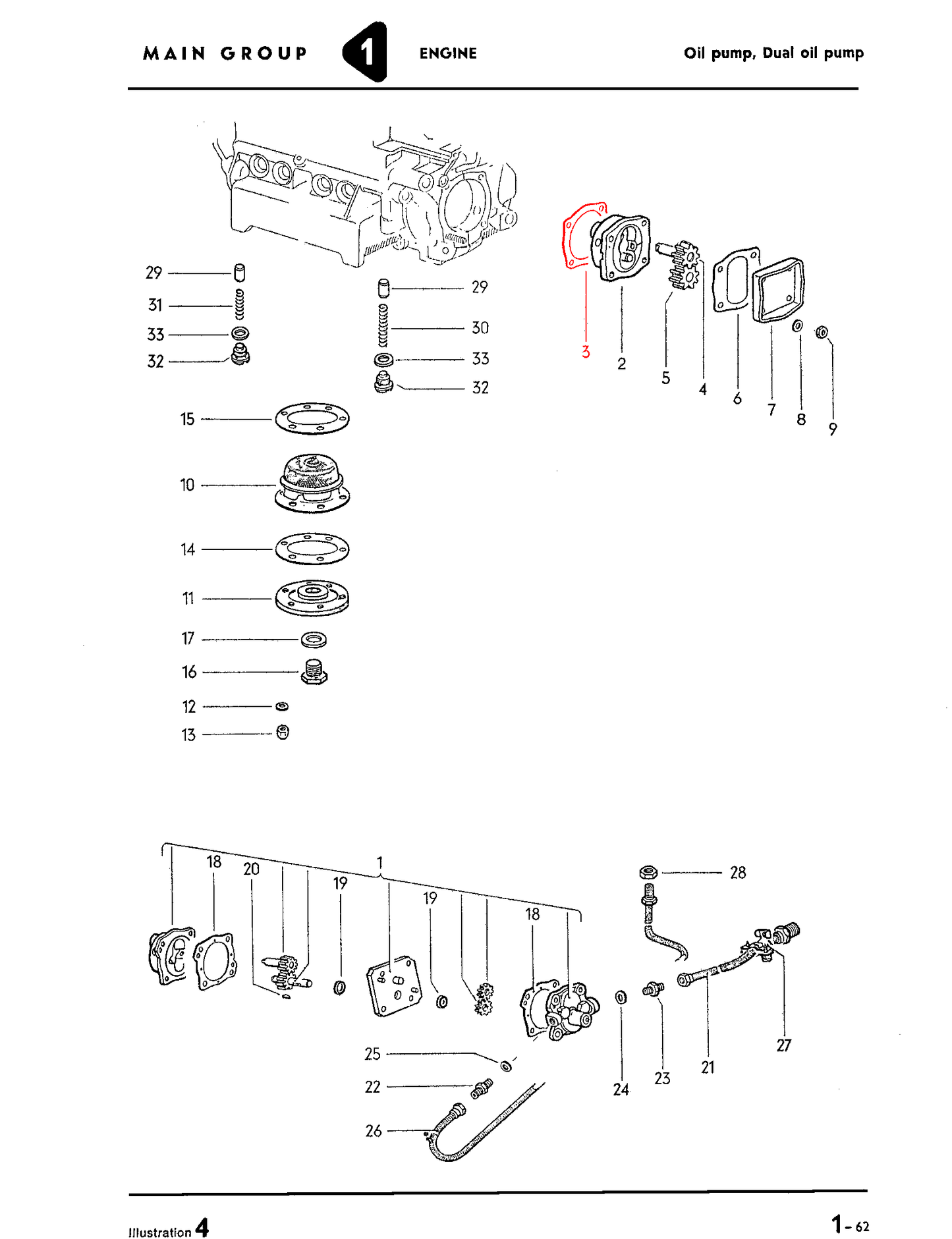 111-115-111B VW Oil Pump Gasket (8mm Mounting Holes) - Beetle, Ghia, Bus