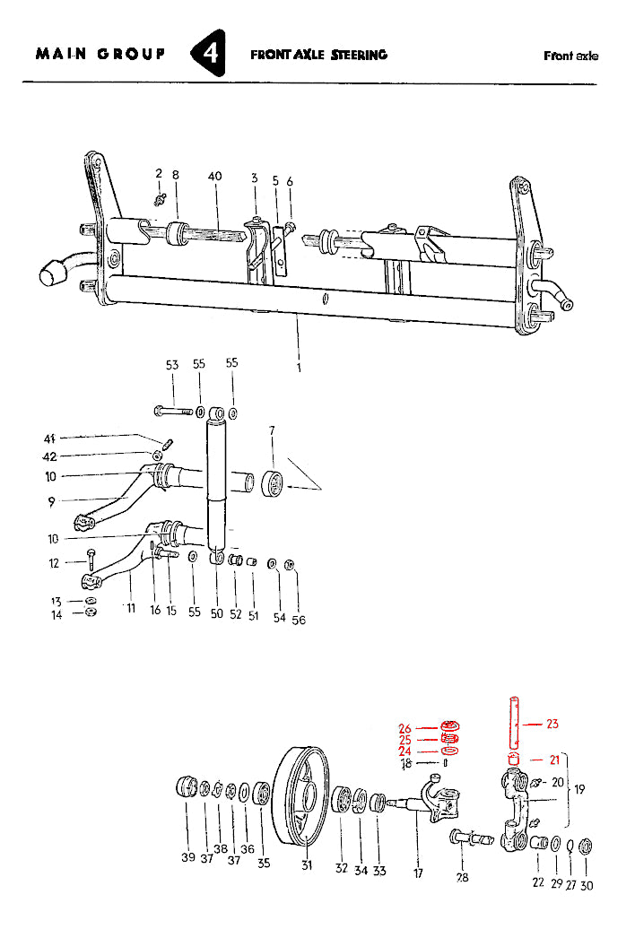 49-65 VW Bug, Ghia, King Pin Set