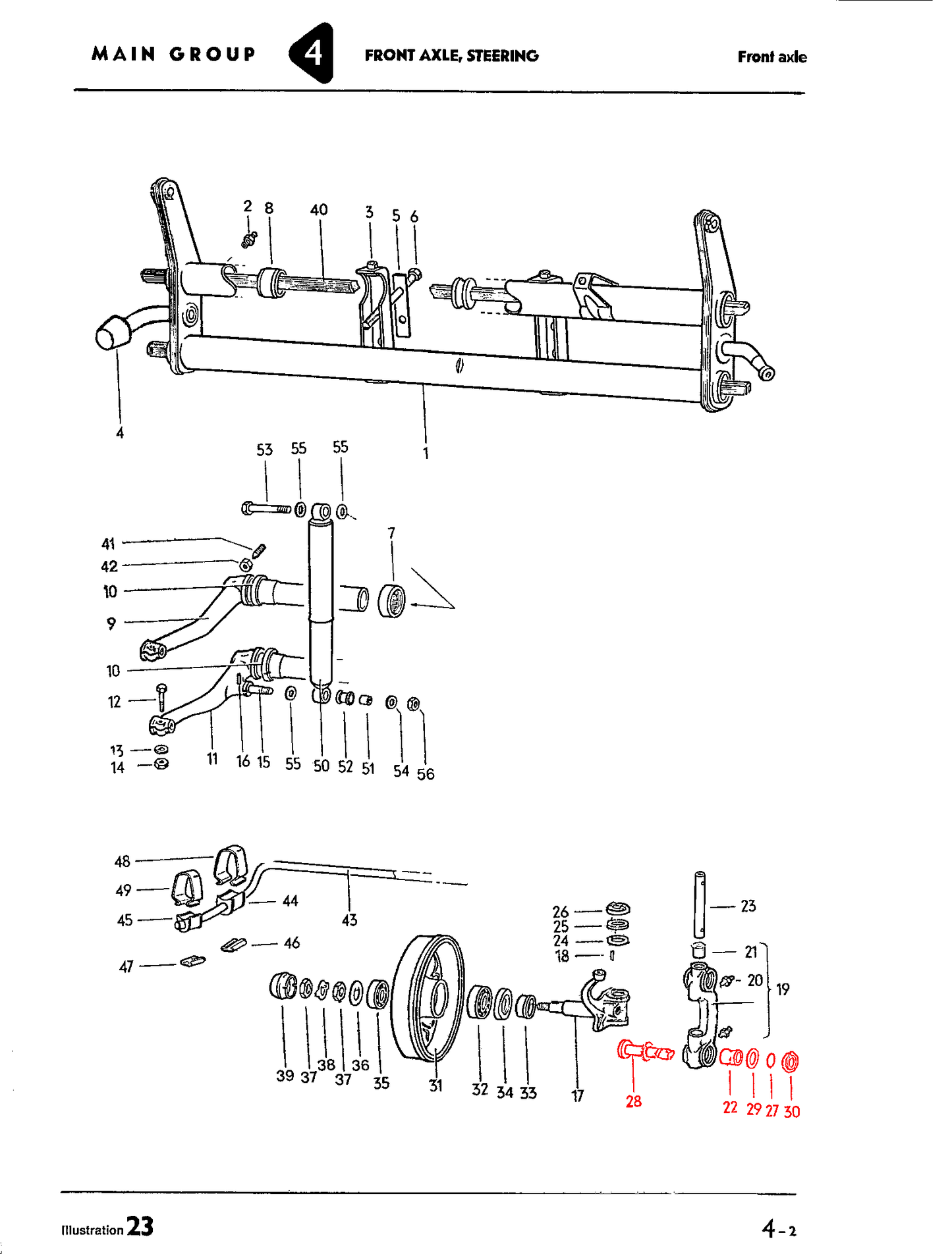 49-65 Bug, 56-65 Ghia Link Pin Set