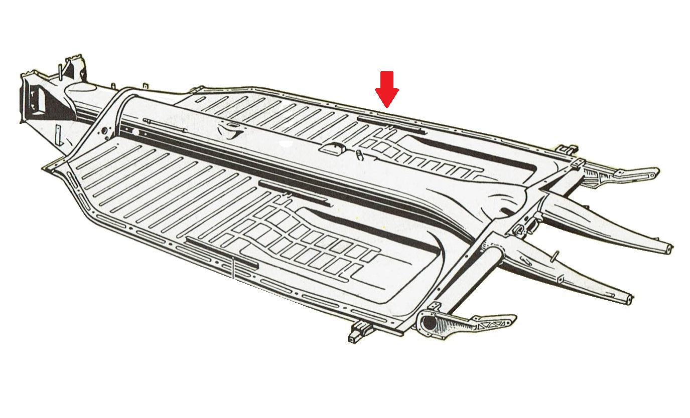 111-701-062M VW Beetle Floor Pan Half - Right Side (1958-1970)