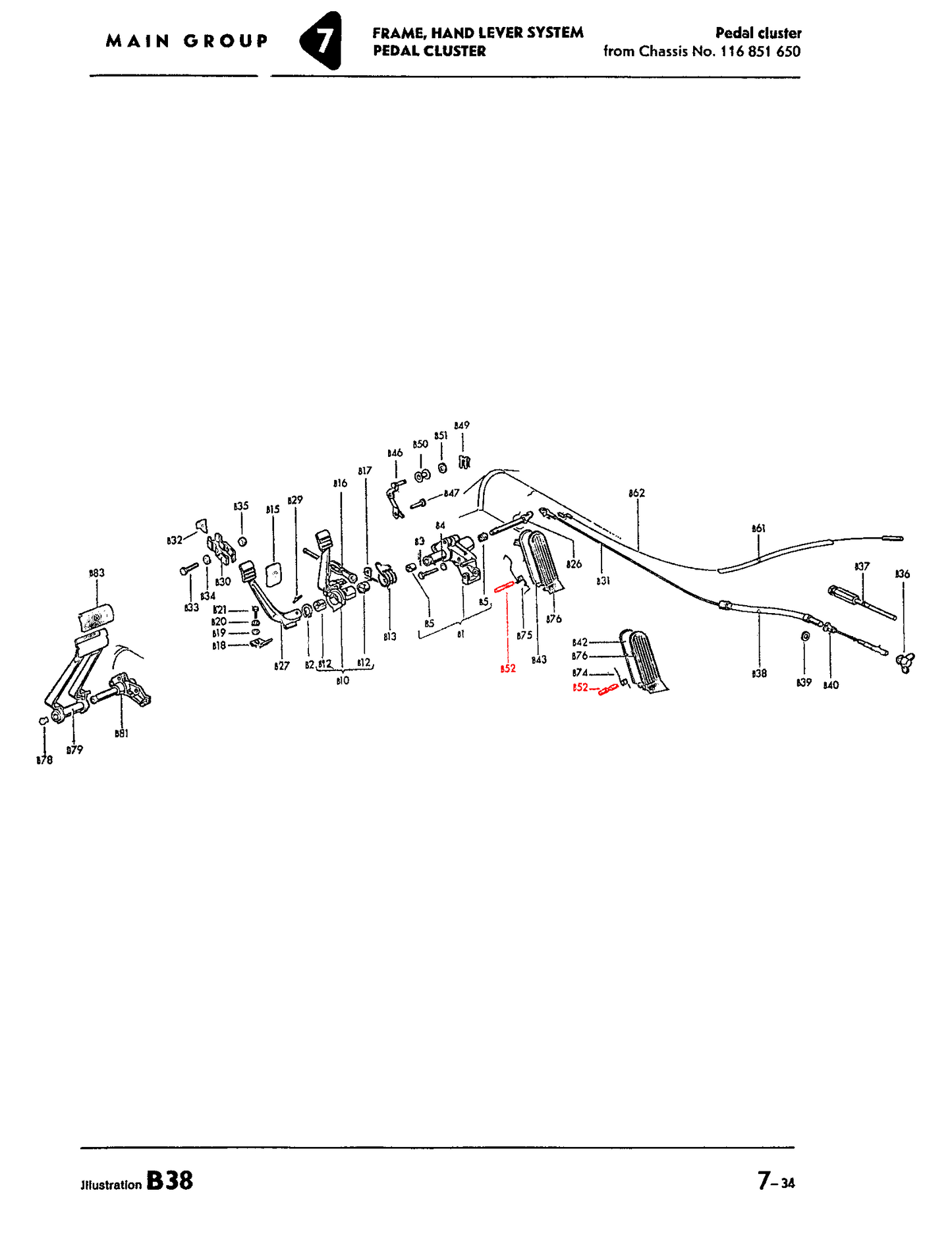 Bug, Ghia 58-79, Accelerator Pedal Hinge Pin