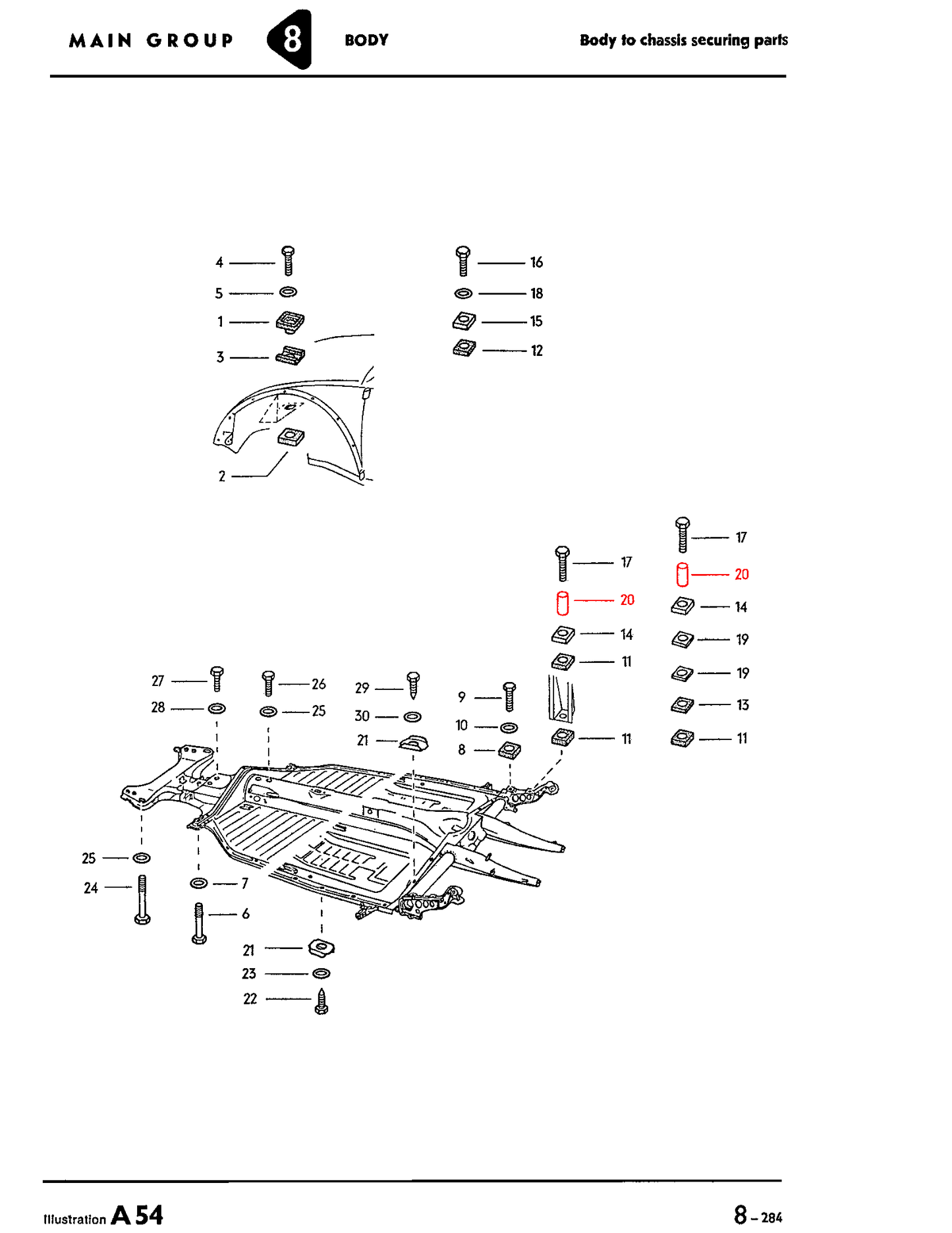 Bug, Super Beetle 72-79 Spacer Sleeve for Rear Chassis Mount