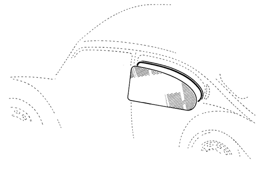 Bug 50-64 Sedan Quarter Window Glass Lt. Or. Rt. Each