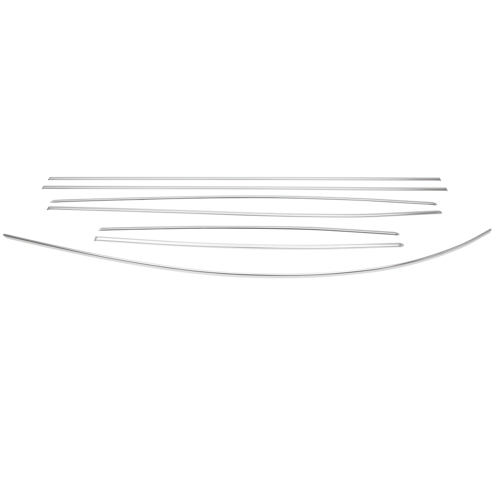 111-898-111CGR VW Beetle 7-Piece Body Molding Kit - 1968-1972 German