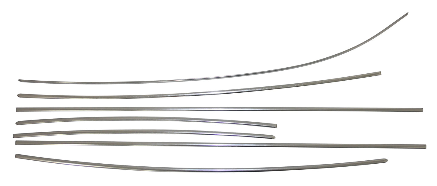 Body Molding Kit, Super Beetle 73-79 7pc Stainless Steel