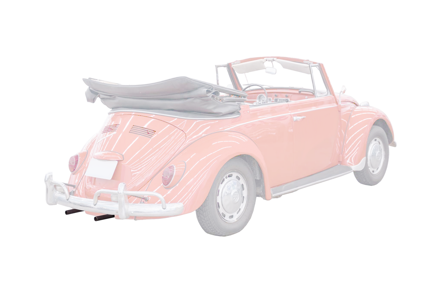 113-251-163G VW Beetle Pea Shooter Tail Pipe - 225mm (1968-1974)