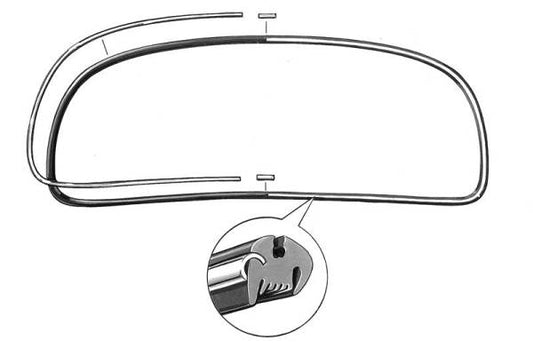 Bug 65-77 Sedan Front Windshield Molding/Trim with Clips