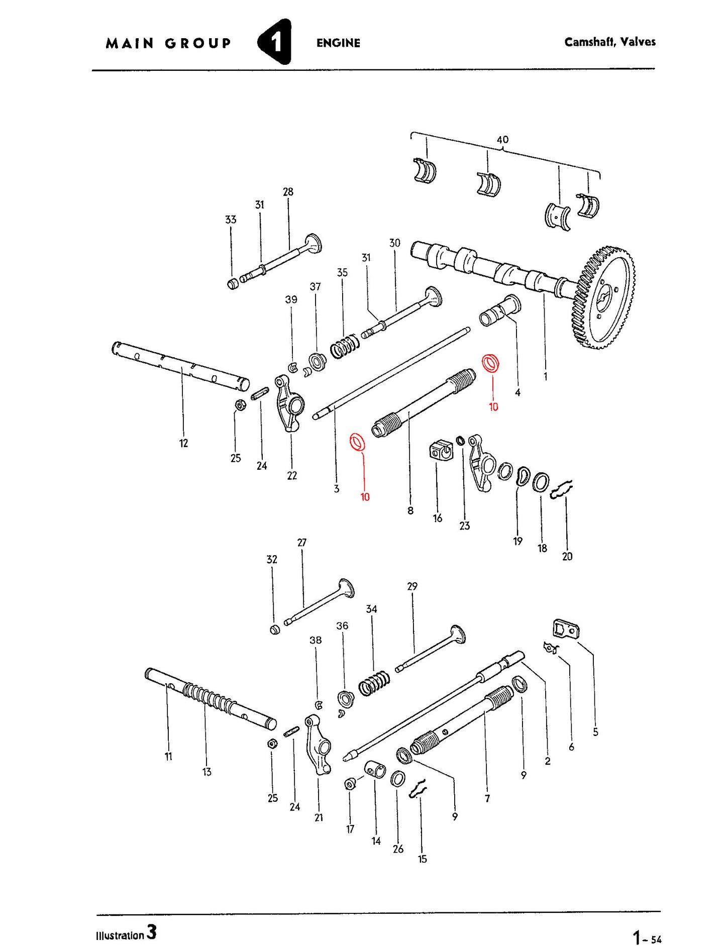 Upright 1300-1600 Push Rod Tube Seal Each