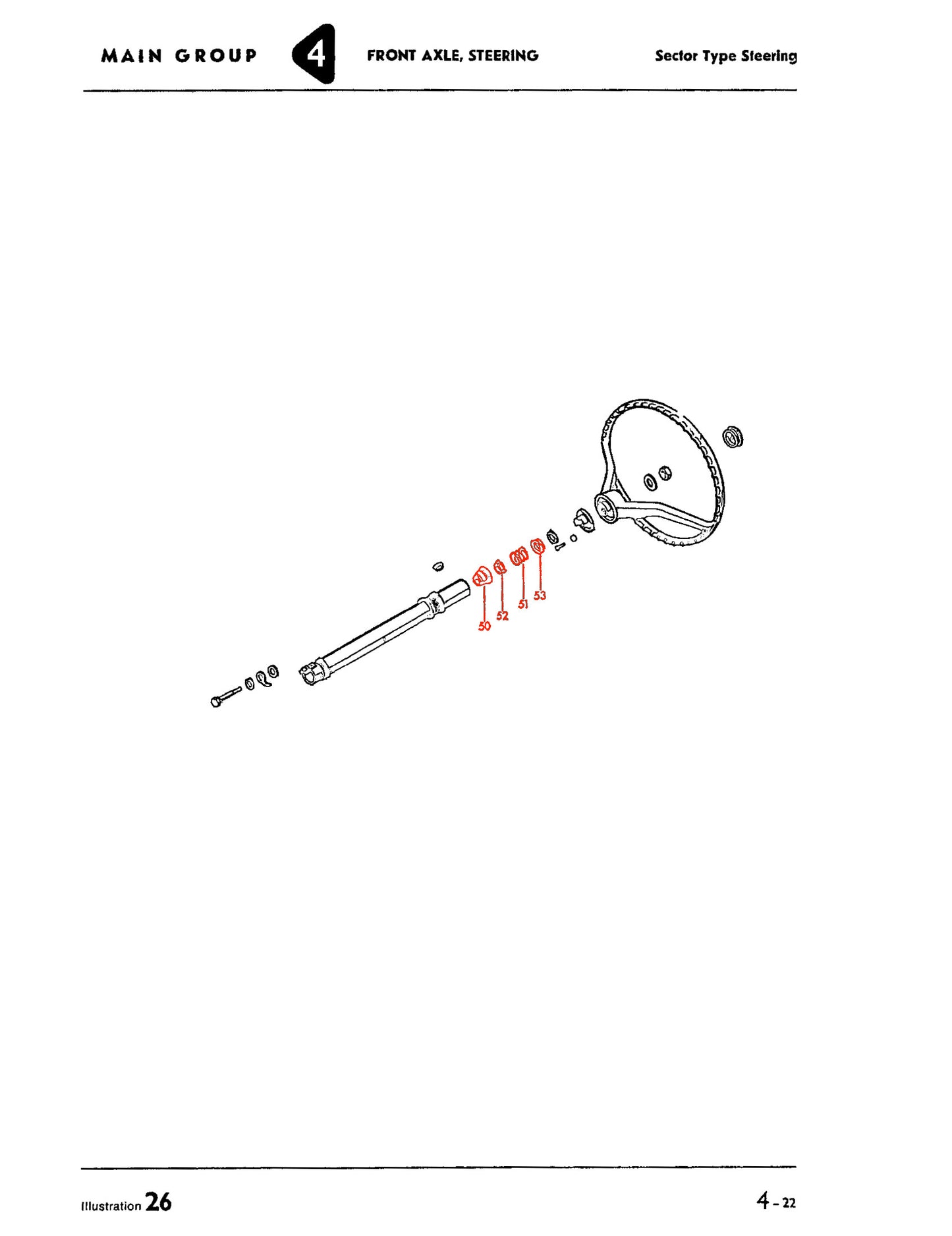 T1 62-67 Steering Column Repair Kit