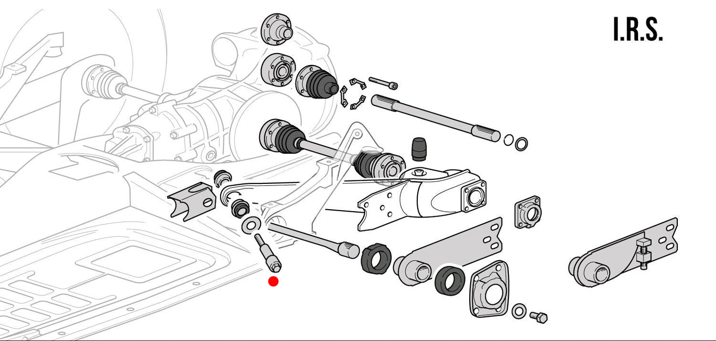 IRS Trailing Arm Pivot Bolt (only)