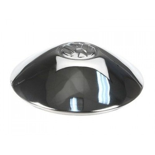 Chrome Hub Cap VW Logo Bug, Ghia 50-65, Bus 55-70