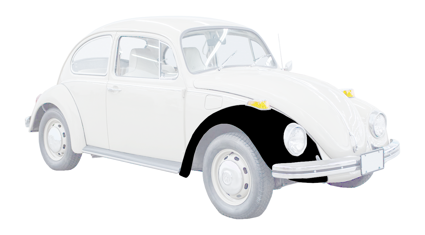 Bug 68-73, Front Fender Right (Passenger) BRAZIL