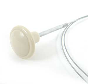 Bug 52-66 Front hood Release Cable Ivory Knob