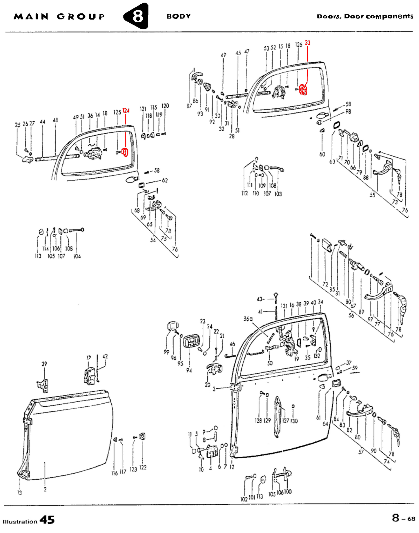 Bug 58-66 Right Striker Plate