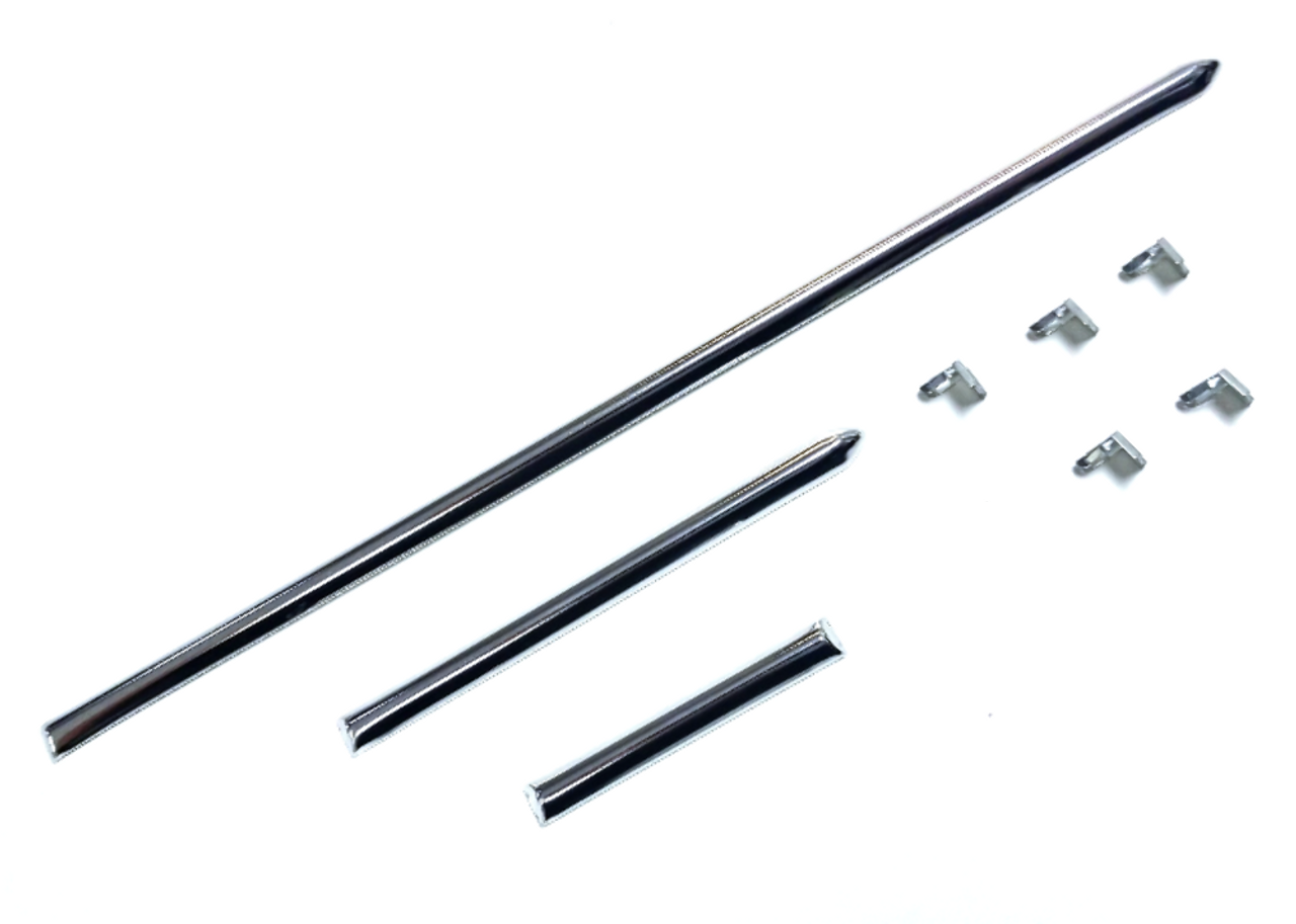 Bug 58-67 Dash Trim Stainless Steel 3pc