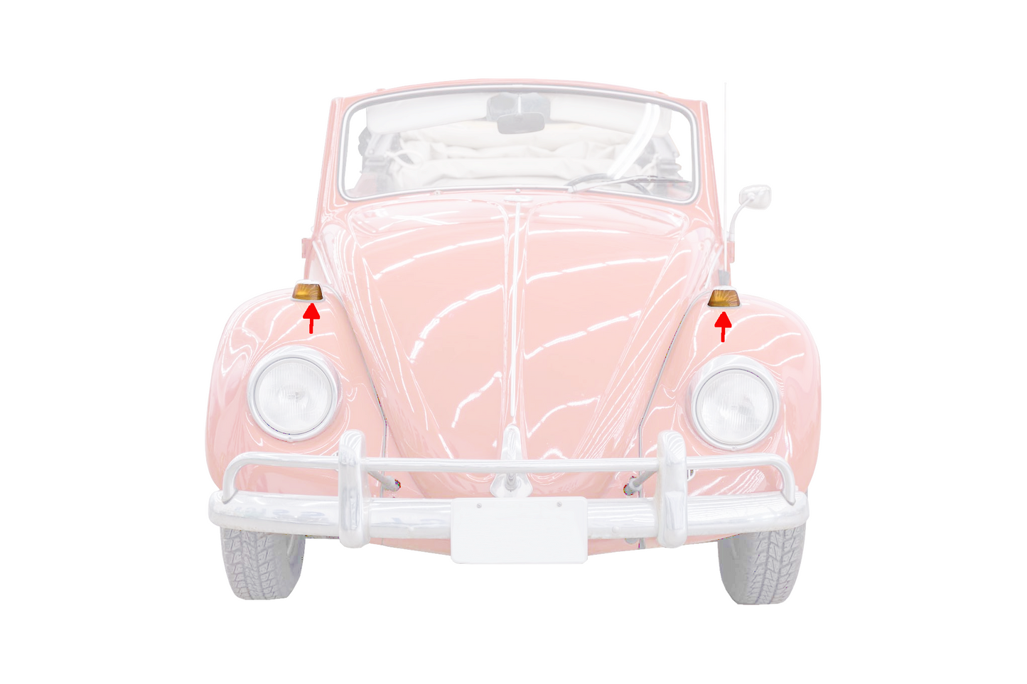 67-69 Beetle, Turn Signal Lens Amber Each