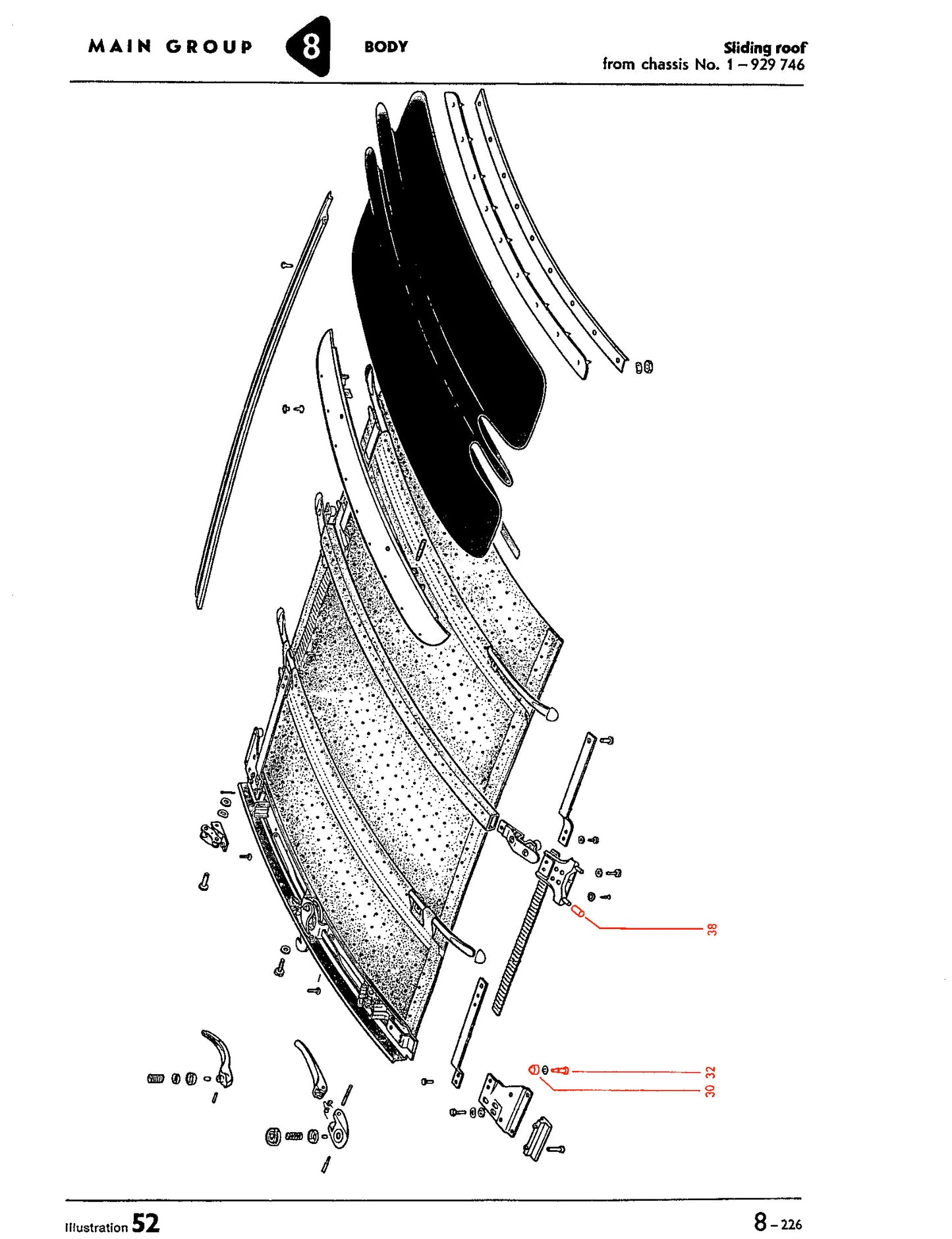 Bug 56-63 Sliding Ragtop Roller Kit