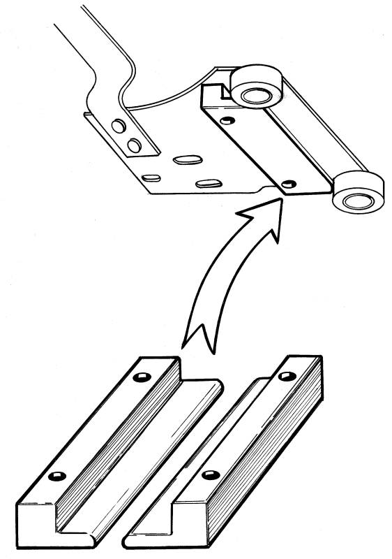 Bug 56-63, Bus 55-67 Ragtop Guides Nylon w/ Rivets