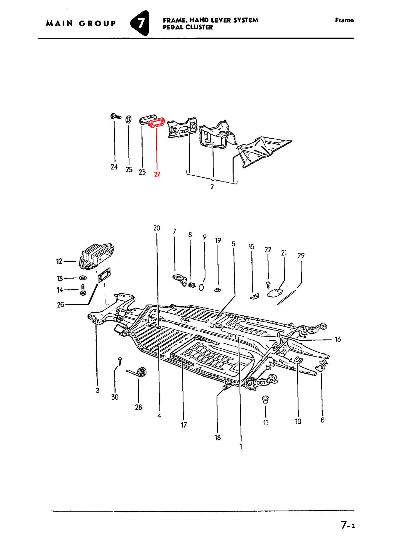 T1 66-77 Frame Head Inspection Plate Cover Seal