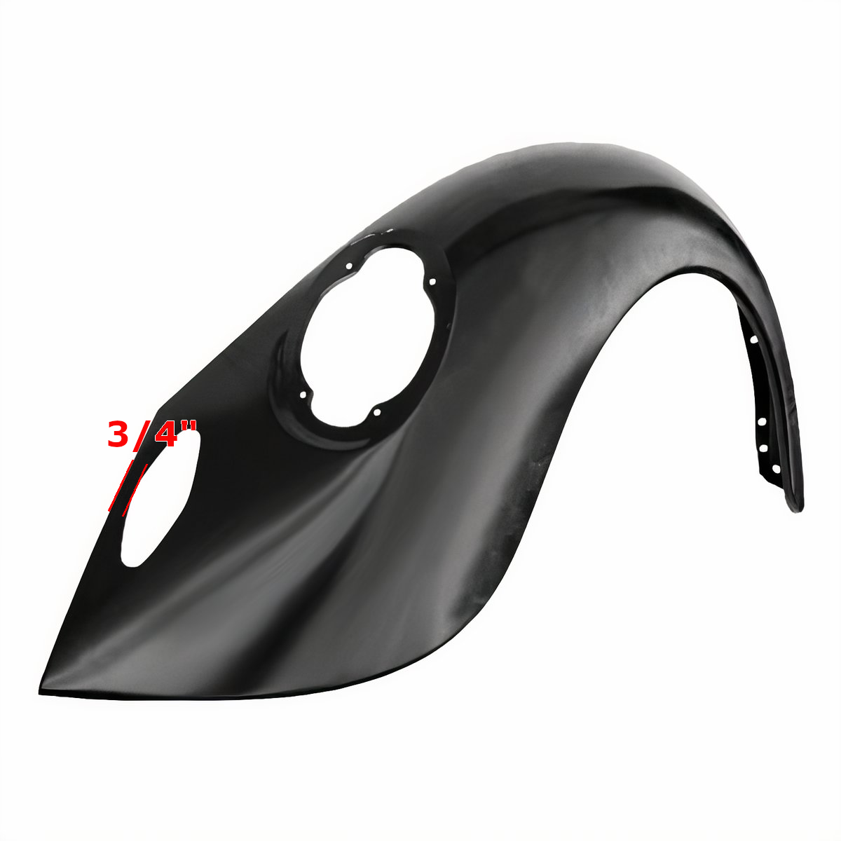 1974 Bug, Super Beetle Right Rear Fender (3/4" Width from Edge)