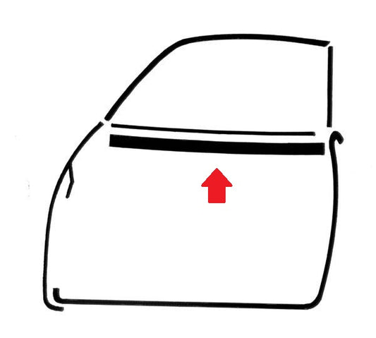 Ghia 60-71 Outside Scraper (rubber only)