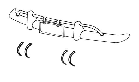 KG 56-71 Bumper Guard Seals 8pc Front & Rear