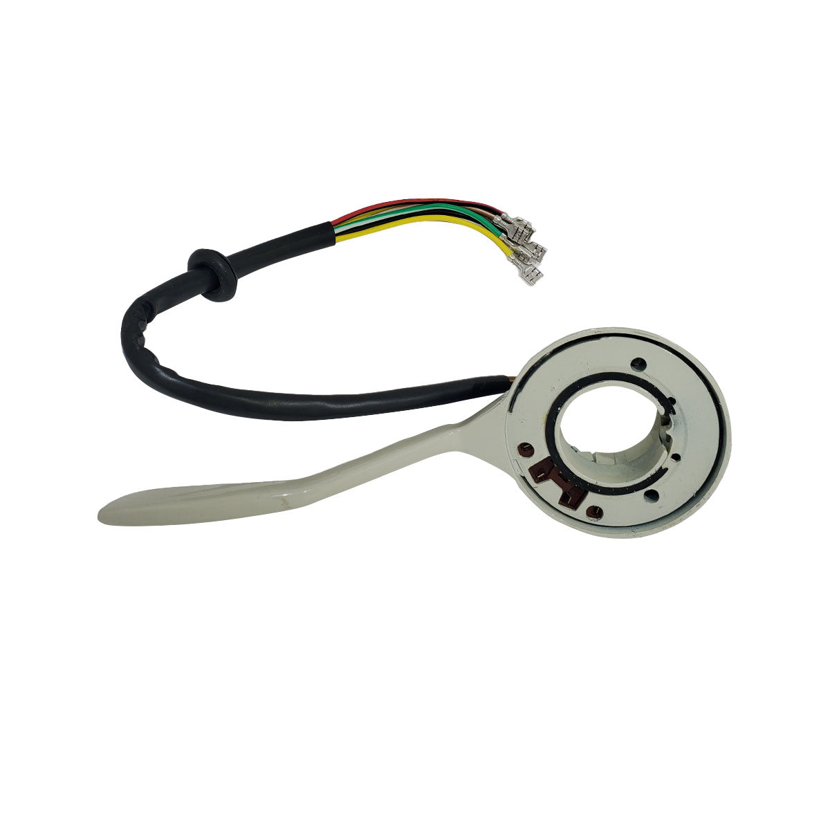 T1 66-67 Turn Signal Switch Silver / Beige w/ Hi-Low Switch