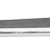 Billet Look Running Boards, Gloss Black, Polished Ribs, Polished Edge, Pair