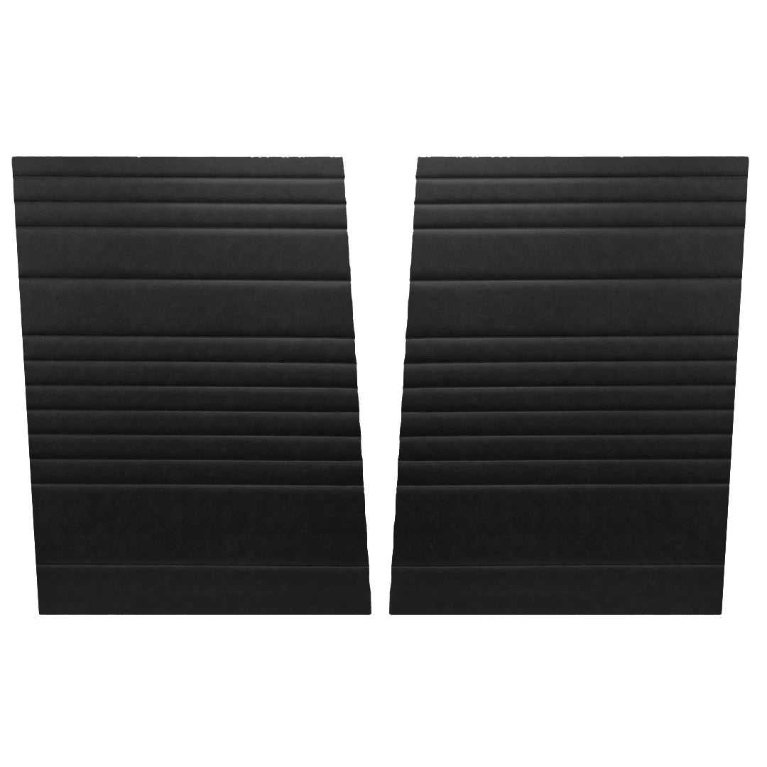 55-67 Bus & Crew Cab Panels Behind Front Seats w/Walk Thru 2pc Charcoal #328 NHS
