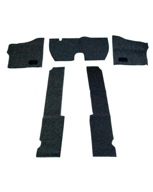 1956-68 Bug Sedan Carpet Kit 5pc. (Use W/Rubber Mats) W/Heater Grommets Loop