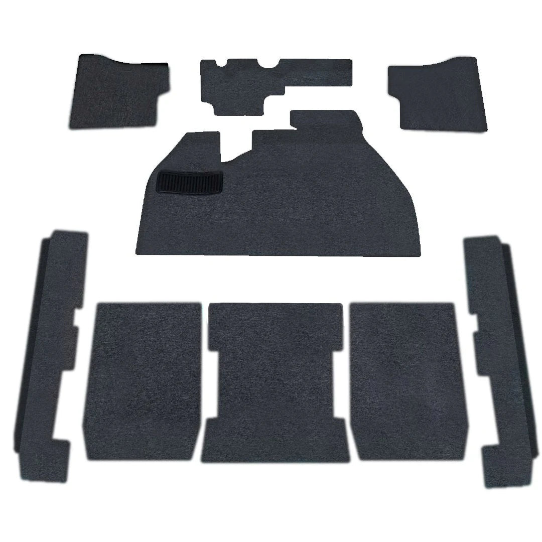 73-77 Bug Sedan Basic Carpet Kit 9pc. (W/Footrest) Premium Loop