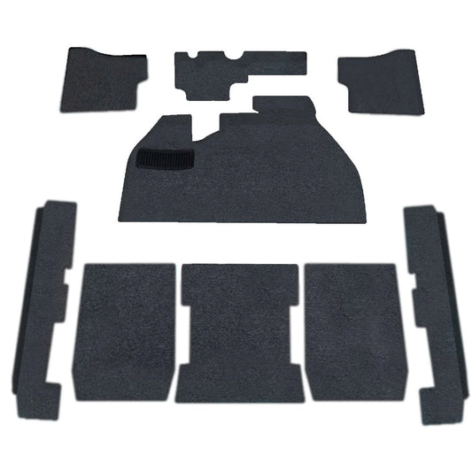 73-77 Bug Sedan Basic Carpet Kit 9pc. (W/Footrest) Premium Loop