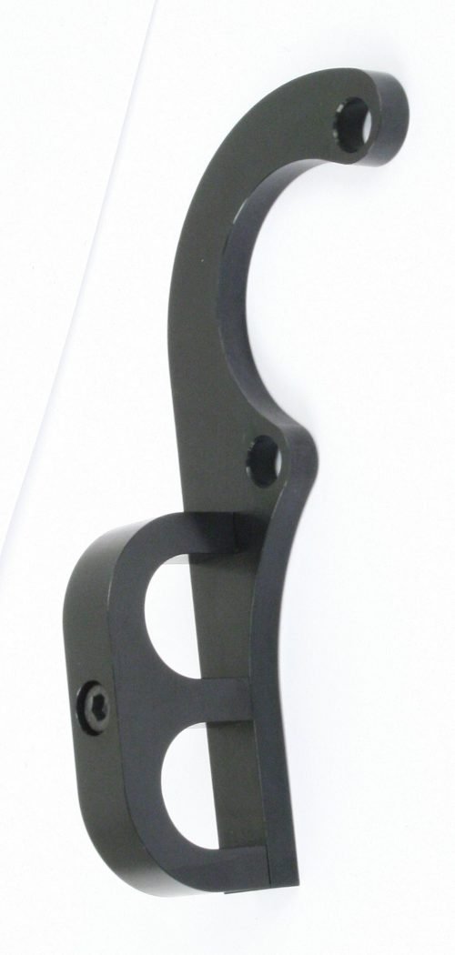 Billet F/F Oil Line Bracket – Black, Each