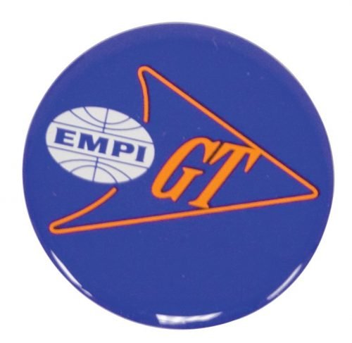 EMPI / GT Logo, Blue, 43mm Fits Most Wheels & Wheel Caps, Set of 4