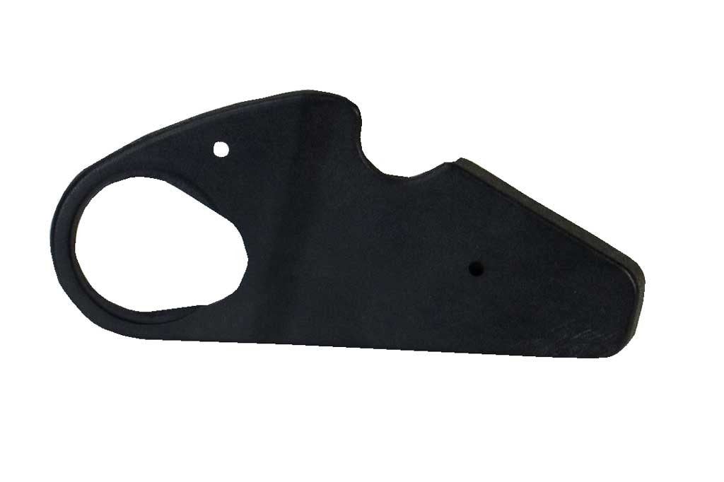 VW Seat Side Cover Plate, (Driver or Passenger Seat Left Side WITH HOLE) 1pc. 1977-79 VW Bug Sedan or Convertible & 1976-84 Rabbit