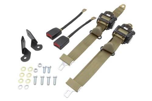3 Point Retractable Seat Belt Set, Front, One per Vehicle