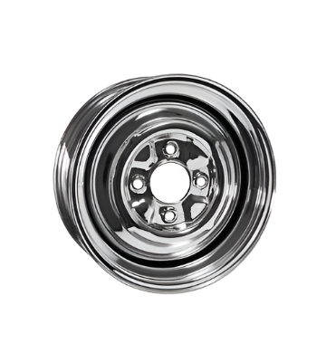 Chrome Rim, 4x130 15x4.5 Smooth (No Slots)