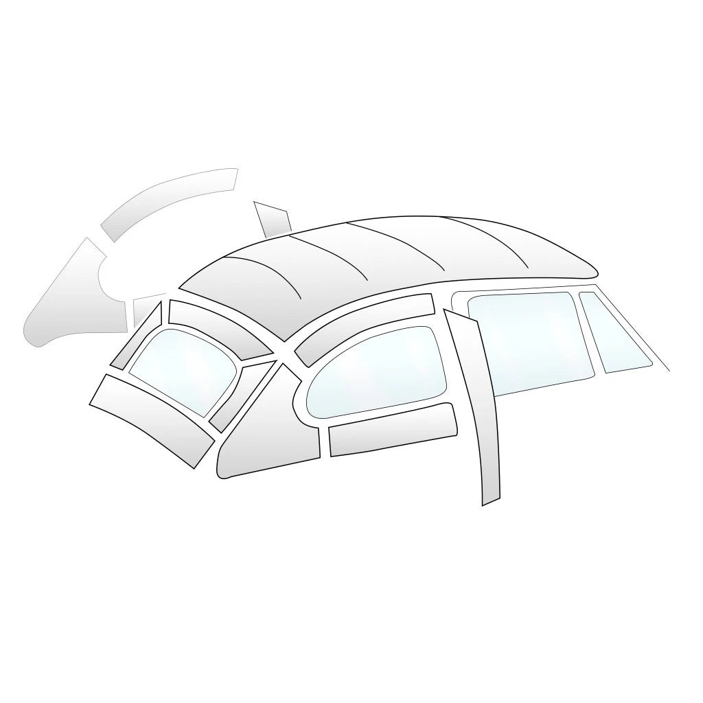 1964-67 Bug Sedan, Original Style Headliner - Perforated Vinyl