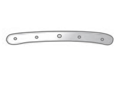 Ghia 69.5-74 Hear Bow Cover White ABS Plastic