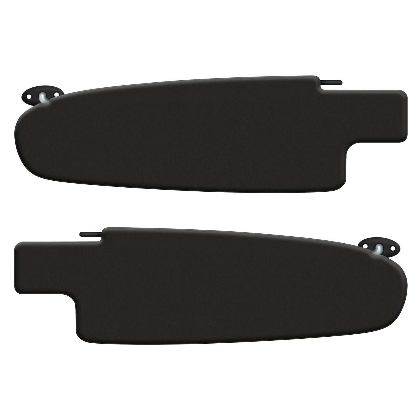 Bus 68-79 Sun-visors, 1pr. (Black Vinyl)